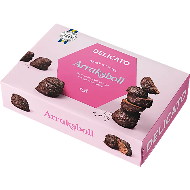 Arraksboll Delicato 6-pack 240g