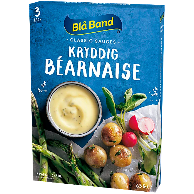 Bearnaisesås Kryddig 3-pack Blå Band 63g