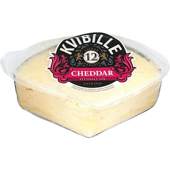 Cheddar Lagrad 32% Kvibille ca 500g