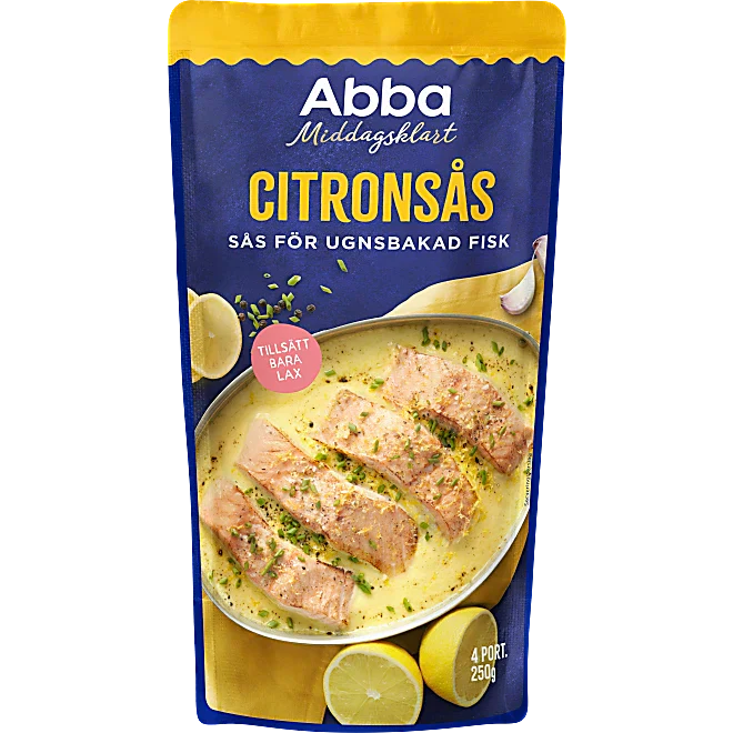 Citronsås För Lax Abba 250g