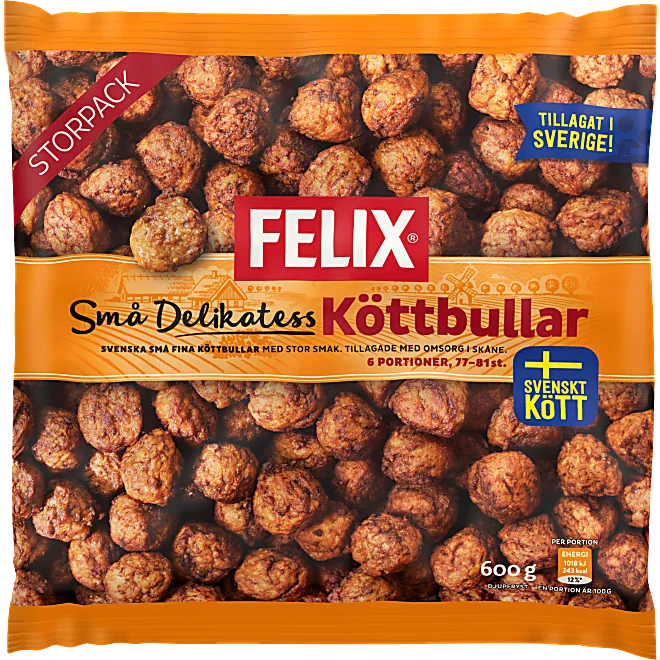 Delikatessköttbullar Små Storpack Felix 600g