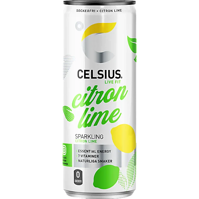 Energidryck Citron Lime Celsius 35,5cl