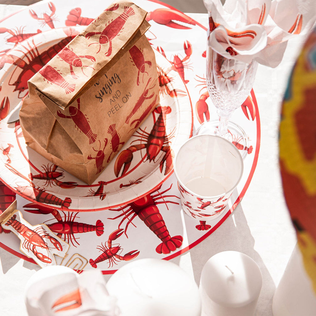 Engångsmuggar Kräftskiva 25cl 12-p