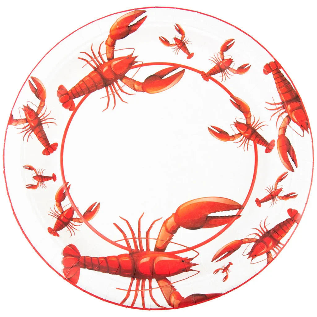 Engångstallrik Kräftskiva 26cm 8-p