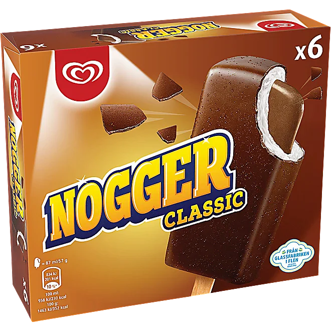 Glass Nogger 6-pack GB 522g