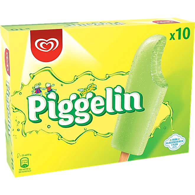 Glass Piggelin 10-pack GB 550ml