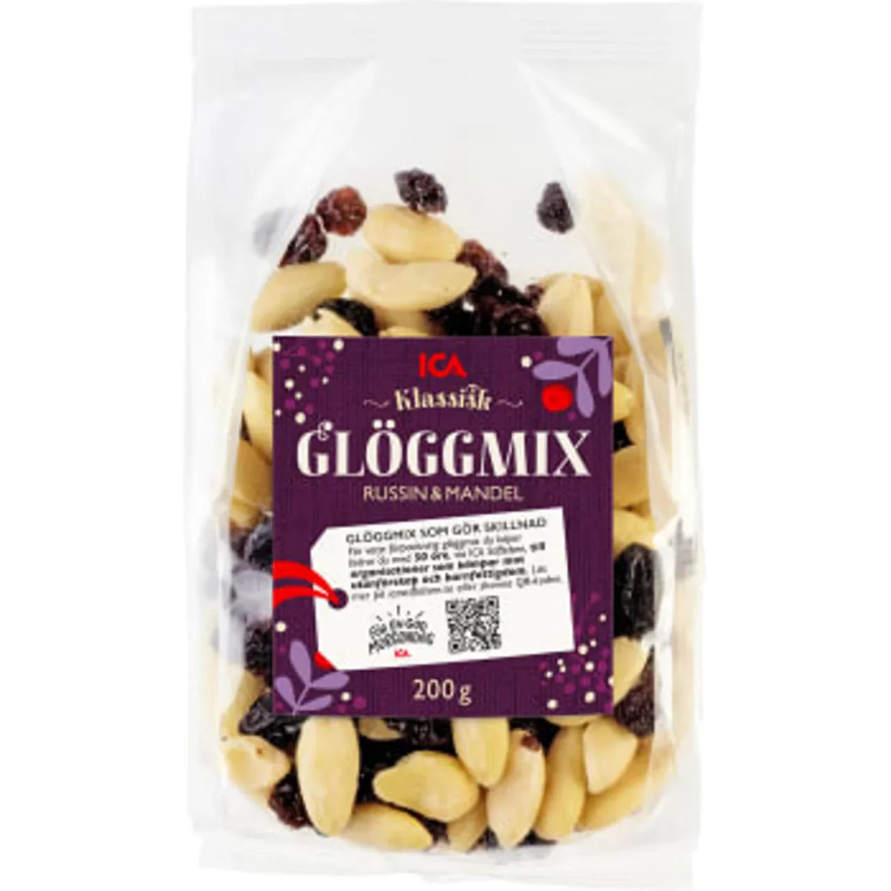Glöggmix russin och mandlar ICA 200g