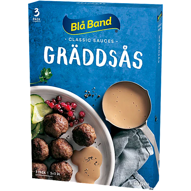 Gräddsås 3-pack Blå Bands