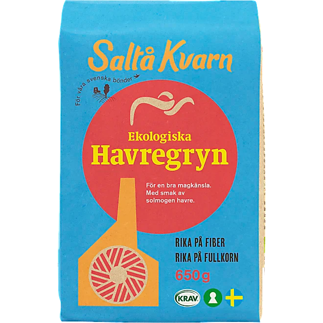Havregryn Ekologisk Saltå Kvarn 650g