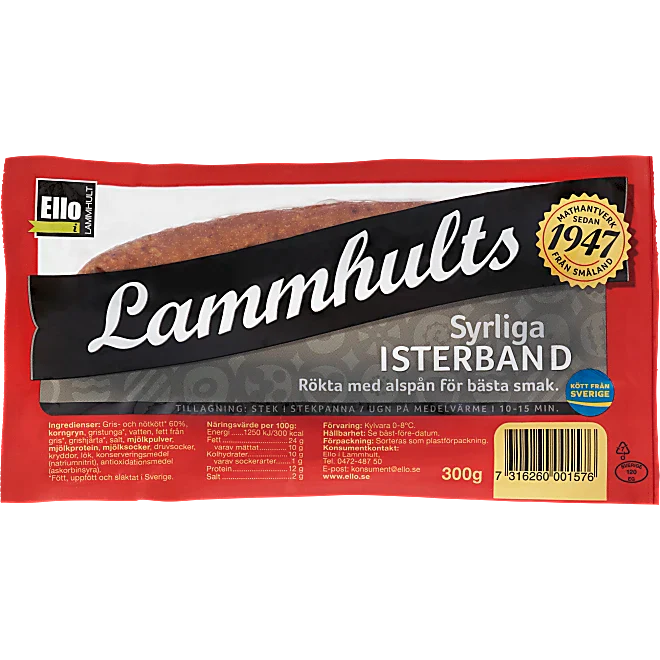 Isterband Syrliga Ello Lammhults 300g