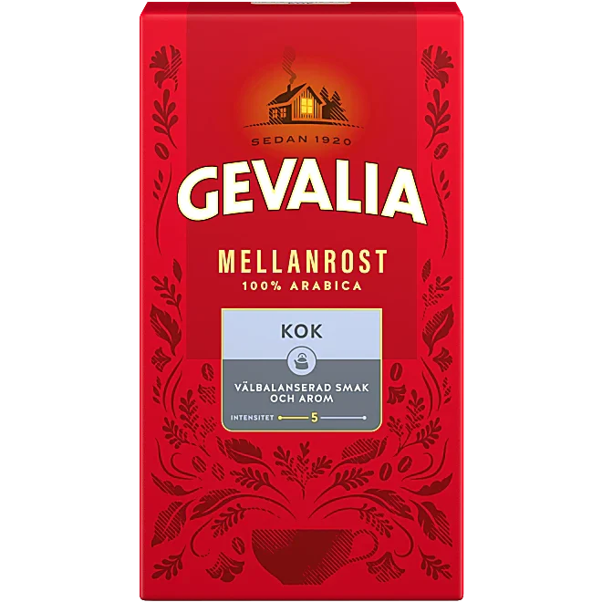 Kaffe Mellanrost Kok Gevalia 450g