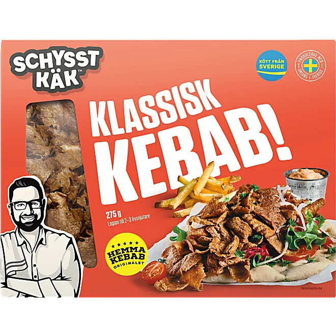 Kebab Klassisk Schysst Käk 275g