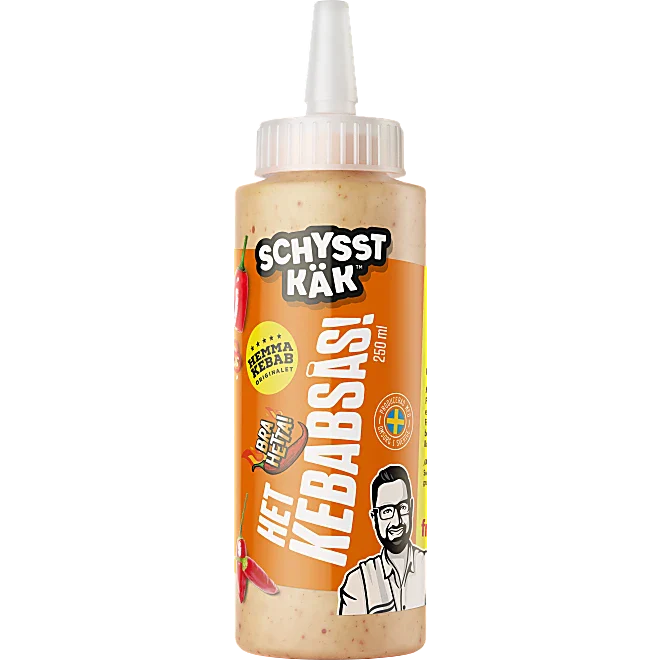 Kebabsås Het Schysst Käk 250ml