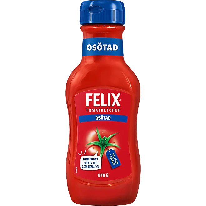 Ketchup Osötad Felix 970g