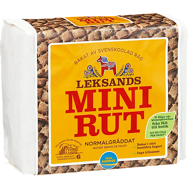Knäckebröd Mini Rut normalgräddat Leksands 200g