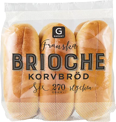 Korvbröd Brioche 6-p Garant 270g