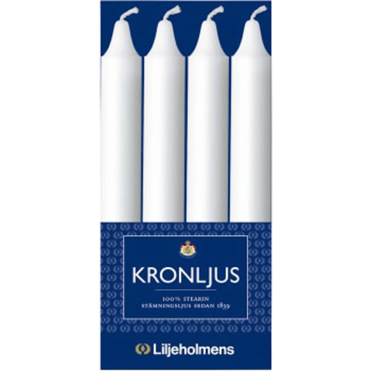 Kronljus Vit 4-p Liljeholmens