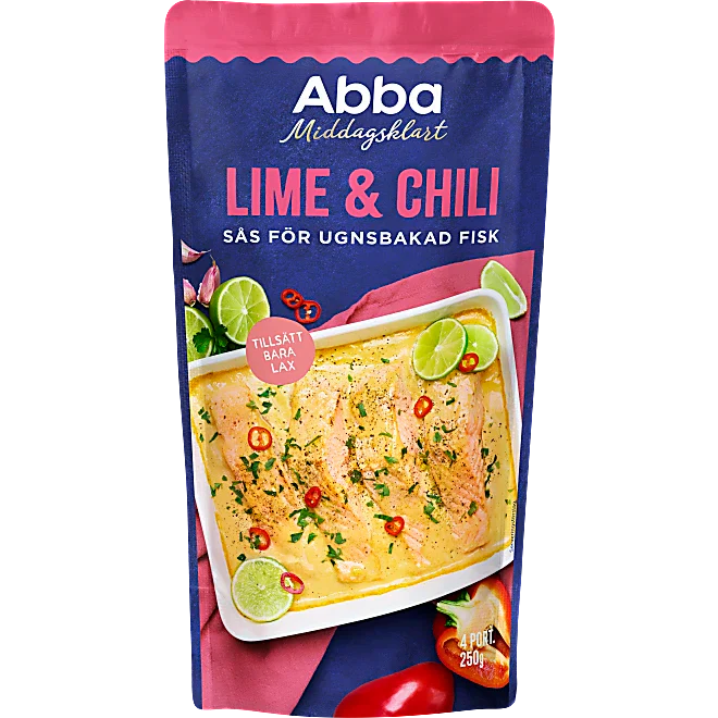 Lime & Chili För Ugnsbakad Lax 4 Port Abba 250g
