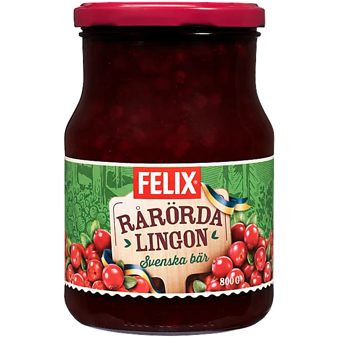 Rårörda Lingon Felix 800g