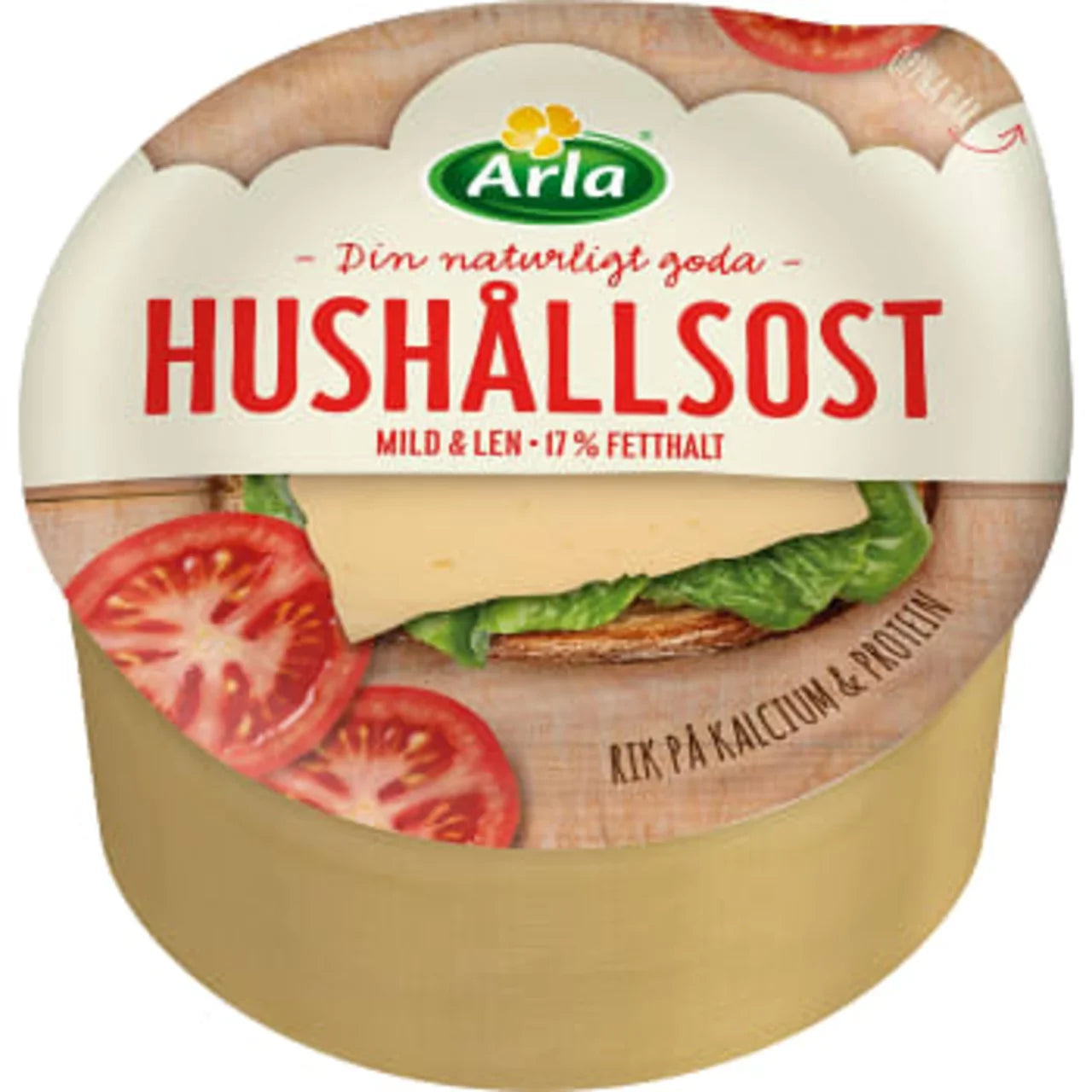 Hushållsost 17% Arla 1100g
