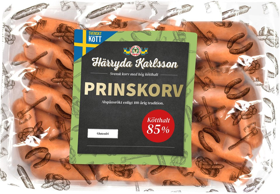 Prinskorv 85% Härryda Karlsson 335g