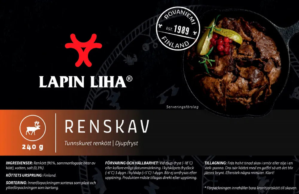 Renskav Frozen Lapin Liha 240g
