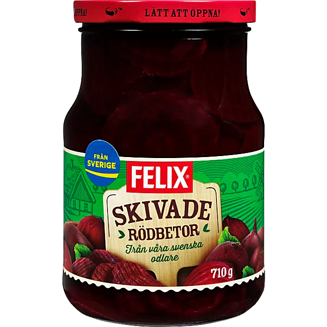 Rödbetor Skivade Felix 710g