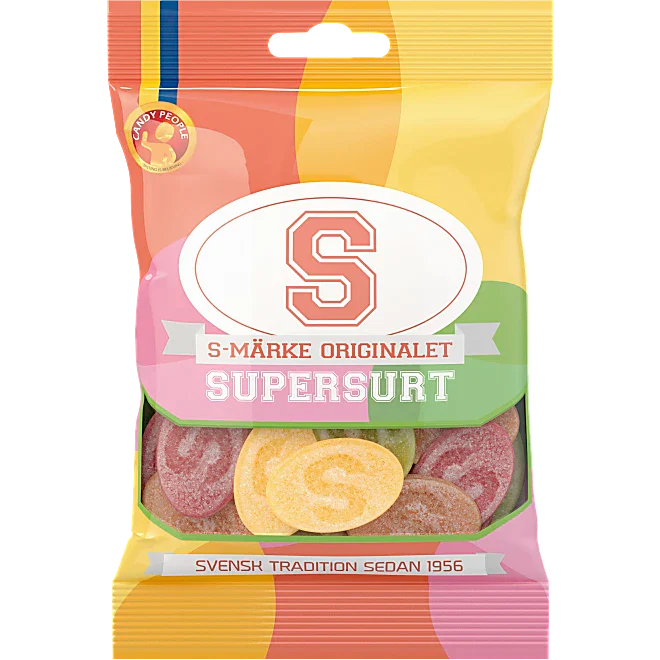 S-märke Supersurt 80g