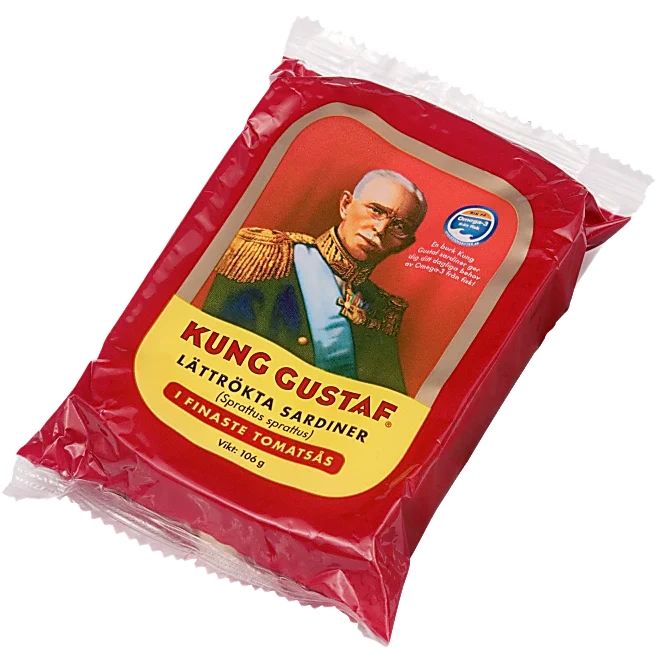 Sardiner i Tomatsås Kung Gustaf 106g