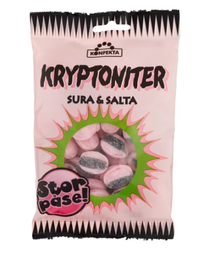 Kryptoniter Storpåse Konfekta 120g